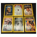 6 1980s 1990s National Geographic Magazines A