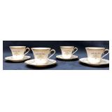 Lenox "Castle Garden" Gold Trim Cup & Saucer (8 pc