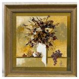 Bouquet of Flowers Textured Palette Knife Still Li