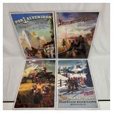 Vintage Style Lonely Dog Series Ivan Clarke Four P