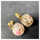 Murano Venetian Art Glass Lamp Work Clear White Be