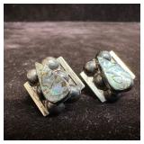 Abalone Shell Tear Drop Sterling 925 Mex Clip On E