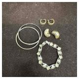 Monet Costume Jewelry Lot Bracelet Bangles Earring