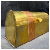 Vintage Sarreid Ltd. Brass and Copper Mailbox Styl