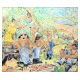 S&N Ivan Clarke "Harvest Hounds" Medium Giclée