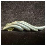 Angel Wing Style Pair of Sterling Silver Dimension