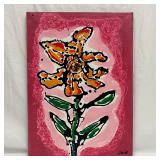 Floral Abstract Painting by Uria Flower Artwork