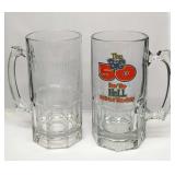 2 Big 50 & Baymeadows Golf Course Glass Beer Mugs