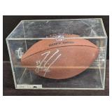 Zack Thomas Autographed NFL Football With Case
