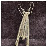 Sterling 925 Drop Earrings Cortes Mexico Marked O9