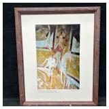 Framed Etta Jean Juge Christ On Horse Photo