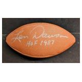 Autographed HOF Len Dawson NFL Football