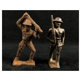 Very Cool Antique Cast Iron Unpainted WWII 3" Sold