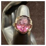 Sarah Coventry Amethyst Purple Stone Sterling Silv