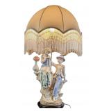 Similar To Lladro Boy And Girl Porcelain Umbrella