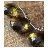 Honey Quartz Large Faceted Beads Teardrop 7ct