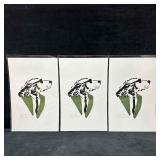 Lonely Dog Green Motif Design Suit Jacket and Blac