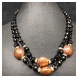 Murano Venetian Lamp Work Art Glass Copper Colored