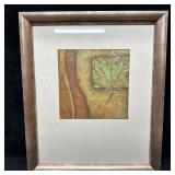 Leaf Abstract Botanical Mixed Media Artwork Print