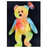 Retired Beanie Baby Garcia Tie Dye Bear Error Tag
