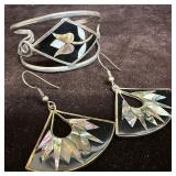 Alpaca Mexico Abalone and Mother of Pearl Inlay Br