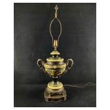 Antique Ornate Victorian Hand Painted Ceramic & Br