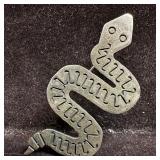 Snake Stick Pin Brooch Silver Jewelry