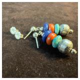 Sterling Silver Bench Disc Bead Lapis Turquoise Re