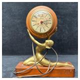 Sessions Art Deco Figural Goddess Nude Woman Mante