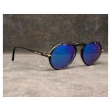 Costa Del Mar Mens Black Mirrored Sunglasses