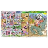 Large Disney Golden Frame Tray Puzzles Mickey Mous