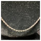 Italy 14K White Gold Rope Chain Necklace M67