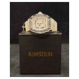 Kimsdun Tonneau Skeleton Dial Transparent Watch