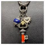 Barbara Bixby Lapis Carnelian 18K Gold Sterling Si