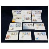 Lot of Swedish First Day Covers, 1980s