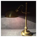 Dome Brass Adjustable Desk Lamp