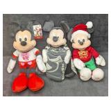 Disney Mickey Mouse Holiday Plushes And Hockey Thr