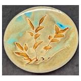 Vintage Pottery 10" Decorative Glazed Plate