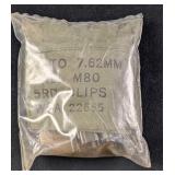 Sealed NATO 7.62 MM Ball M80 5 RD Clip Pouches