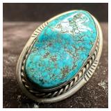 Native American Navajo Style GY Hallmark Silver Ri