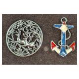 Vintage Sarah Coventry Reinder And Patriotic Ancho