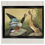 Serigraph Silk Screen Print on Canvas Shoveller Du