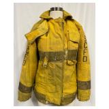 Firefighter Turnout Coat SCFD Marked Yellow Bunker
