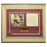 Framed Autographed Lillian Gish Letter First Lady