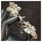 Olivia Sterling Silver Grape Leaf and Cluster Brac