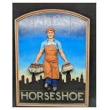 Vintage Horseshoe Ales 3D Bar Sign