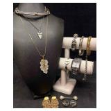 13pc Mixed Metal Alloy Alchemy Costume Jewelry Col