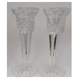 2 Waterford Crystal Lismore 7" Candlestick Holders