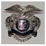 1980s Disney World Female Security Hat Badge 254