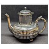 Vintage Gorham Silverplate Ribbed Pattern Teapot
